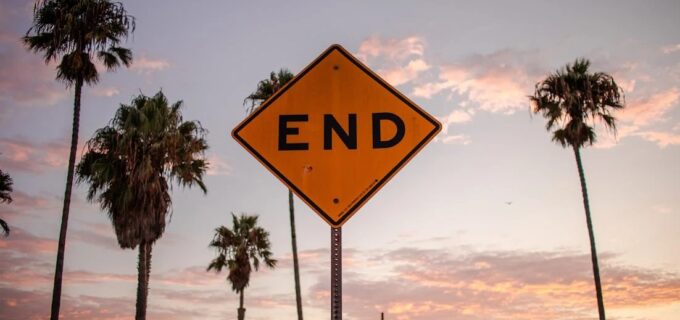 end sign