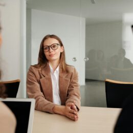 woman in meeting