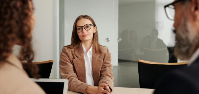 woman in meeting